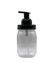 Mason Jar and Foam Top