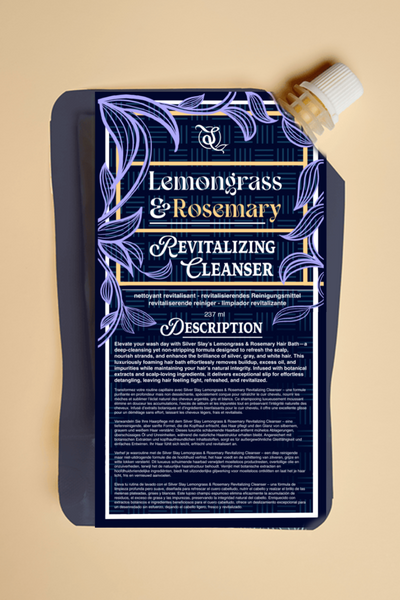 Lemongrass & Rosemary Revitalizing Scalp Cleanser for Silver and Gray Hair
