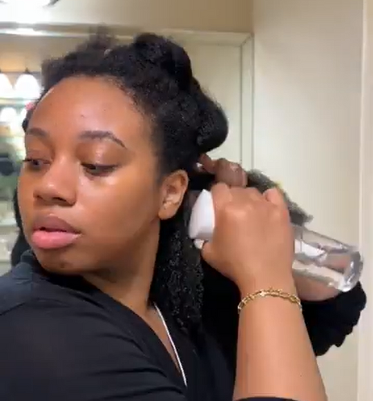 Apply Jello Shot to soaking wet hair